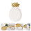 3Pz Piatti in Bianco Con Design Ananas Per Frutta E Dessert 8