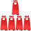 5Set Costume Halloween in Tessuto Rosso Per Feste E Cosplay Bambini 4