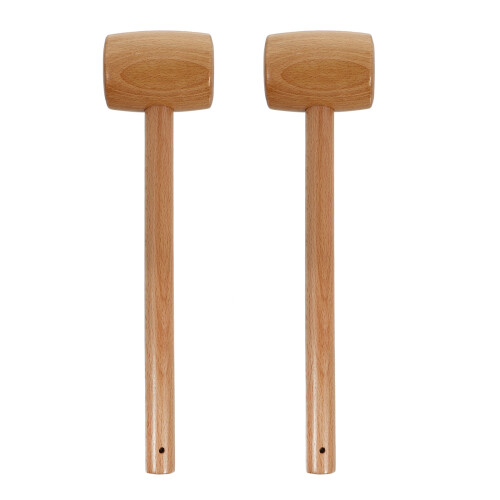 6Pz Martello in Legno Per Gusci Crostacei E Dolci