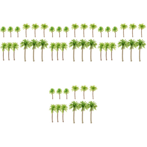 48Pz Mini Palme Verdi Alberi Per Diorami E Decor 2