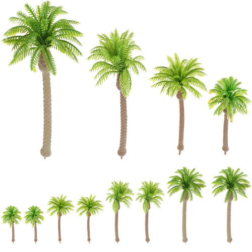 48Pz Mini Palme Verdi Alberi Per Diorami E Decor 1