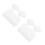 6Pz Scatole Organizer Manicure Trasparenti in Materiale PP Resistente 6