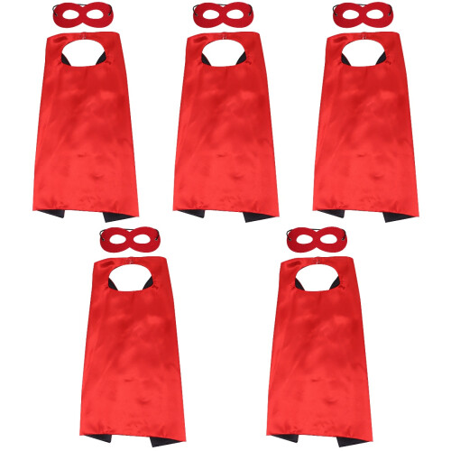 5Set Costume Halloween in Tessuto Rosso Per Feste E Cosplay Bambini 2