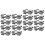 100Pz Clip Cavi Solari Anti-Corrosione Argento 3
