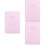3Pz Notebook Diario Accademico Rosa in Materiale Resistente 4