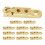 48Pz Cerniere Gioiello in Zinco Oro Per Scatole in Legno Mini 1
