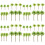 48Pz Mini Palme Verdi Alberi Per Diorami E Decor 5