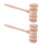 8Pz Mini Martello Legno Beige Per Asta E Costume Festa 3
