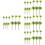 48Pz Mini Palme Verdi Alberi Per Diorami E Decor 6