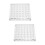 2Pz Contenitori Trasparenti in Acrilico Multi-Griglie Per Conchiglie 9