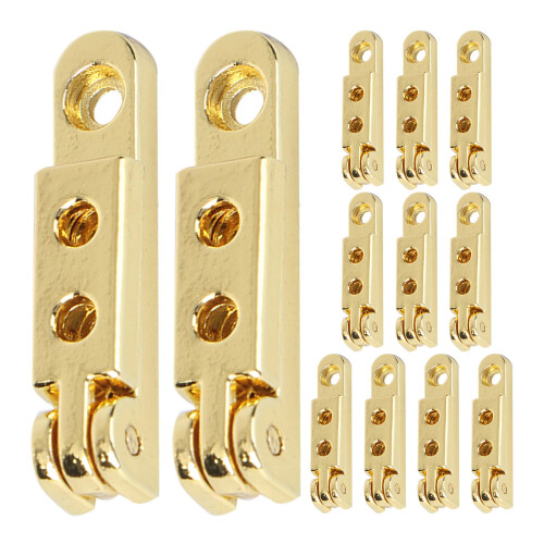 48Pz Cerniere Gioiello in Zinco Oro Per Scatole in Legno Mini 1