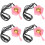 4Set Per Ceralacca Rosa Con Cucchiaio in Metallo Per DIY 7