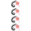 4Set Per Ceralacca Rosa Con Cucchiaio in Metallo Per DIY 10