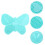 3Pz Mat Per Make-Up Verde in Silicone Design Farfalla 6