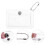 6Pz Portamonete Trasparente in PVC Borsa Con Corda 7