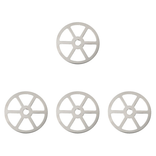 4Pz Kit Teste Lavabicchieri Automatiche Per Bar Argento 1