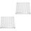 2Pz Contenitori Trasparenti in Acrilico Multi-Griglie Per Conchiglie 5