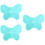 3Pz Mat Per Make-Up Verde in Silicone Design Farfalla 4