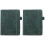 2Pz Mini Libro Verde in PU Pelle Per Casa, Ufficio 4