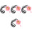 4Set Per Ceralacca Rosa Con Cucchiaio in Metallo Per DIY 5