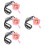 4Set Per Ceralacca Rosa Con Cucchiaio in Metallo Per DIY 9
