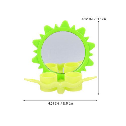 3Pz Ciotole Sospese E Specchi Pappagalli Materiale Verde 2