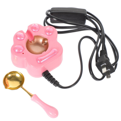 4Set Per Ceralacca Rosa Con Cucchiaio in Metallo Per DIY 2
