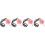 4Set Per Ceralacca Rosa Con Cucchiaio in Metallo Per DIY 6