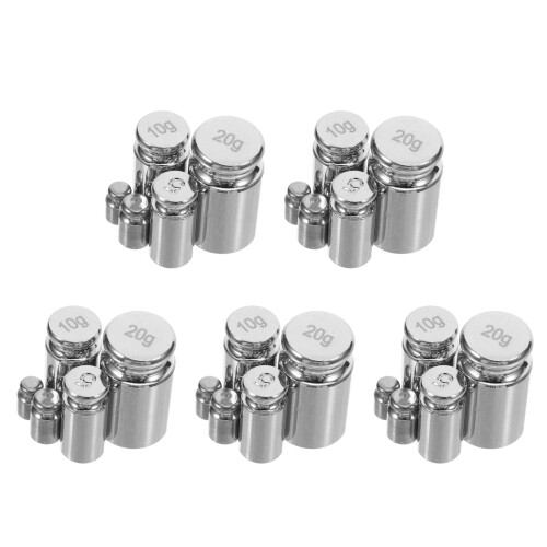 25Pz Set Piccoli Grammi Argento Uso Calibrazione 2