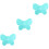 3Pz Mat Per Make-Up Verde in Silicone Design Farfalla 3