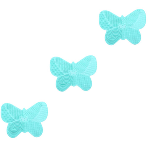 3Pz Mat Per Make-Up Verde in Silicone Design Farfalla 2