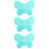 3Pz Mat Per Make-Up Verde in Silicone Design Farfalla 5