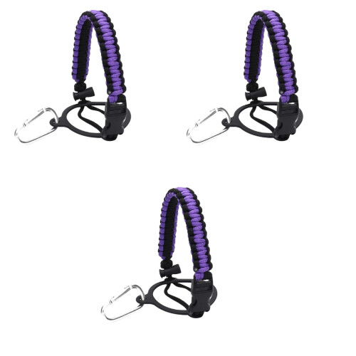 3Pz Paracord Viola Per Bottiglia Per Trekking 1