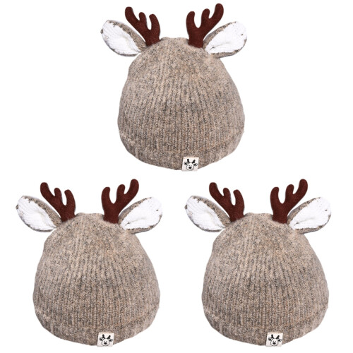 3Pz Lana Cappello Caldo Khaki Pratico 1