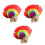 3Pz Cockscomb Cosplay Riutilizzabili 6