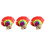 3Pz Cockscomb Cosplay Riutilizzabili 8