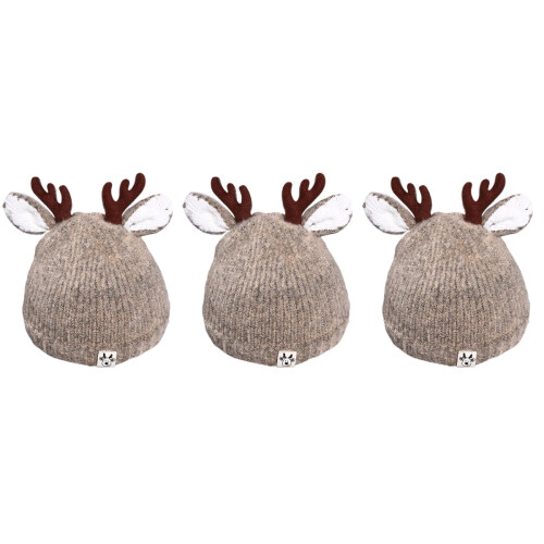 3Pz Lana Cappello Caldo Khaki Pratico 2