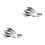 2Set Splitter Paraurti Anteriore Auto Nero ABS Design Racing 6