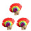 3Pz Cockscomb Cosplay Riutilizzabili 4