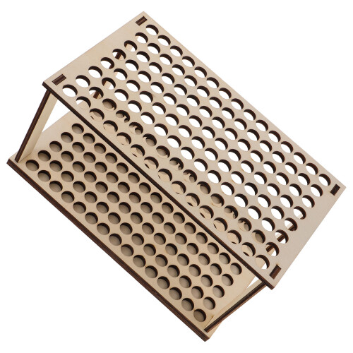 5Pz Porta in Legno Beige Multiuso Per Pennarelli E 2