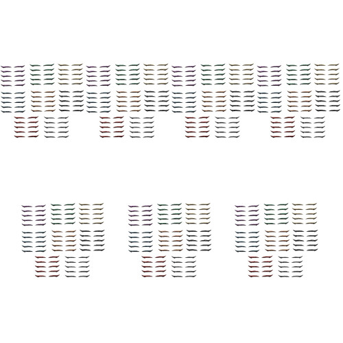 280Paia Adesivi Palpebra Riutilizzabili E Colorati Per 2