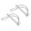 10Pz Spina Bloccaggio Acciaio Inox Resistente Argento 2
