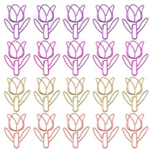 120Pz Fermagli A Fiore in Metallo Fustellati Colorati
