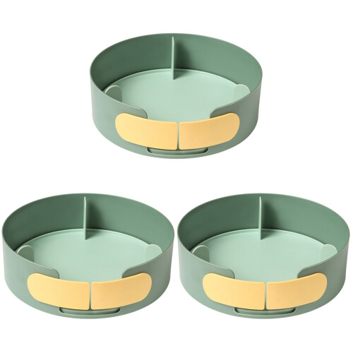3Pz Organizer Chiaro, Portaspezie Rotante Multiuso 1