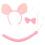 5Set Set Maiale Cosplay Rosa Con Cerchietto Orecchie, Coda E 1