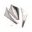 2Set Splitter Paraurti Anteriore Auto Nero ABS Design Racing 9