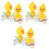 6Pz Little Car Pull-Back in ABS Celeste Gioco Educativo Bambini 8