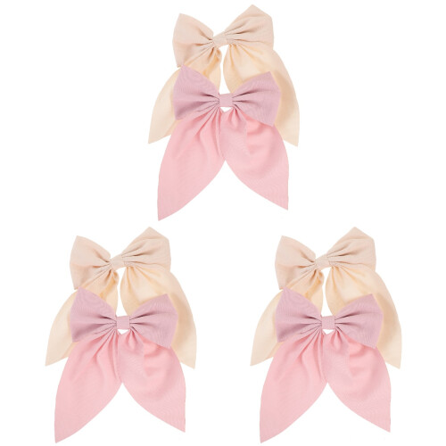 6Pz Fermagli Fiocco Per Colorati Moda 2