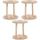 3Pz Porta Spazzolini Bamboo Khaki Multi Per Bagno 5
