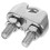 3Pz Per Cavi in Inox, Clip Versatili Argento 3